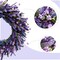 24 Inch Purple Lavender Flower Wreath for Front Door, Spring Summer Forsythia Lavender Flowers Wreath for Indoor and Outdoor Decor, Rustic and Farmhouse Purple for Home